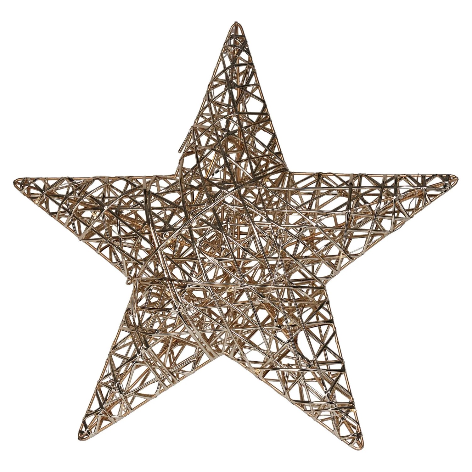Stern mit LED 40 cm x 9 cm x 40 cm Gold