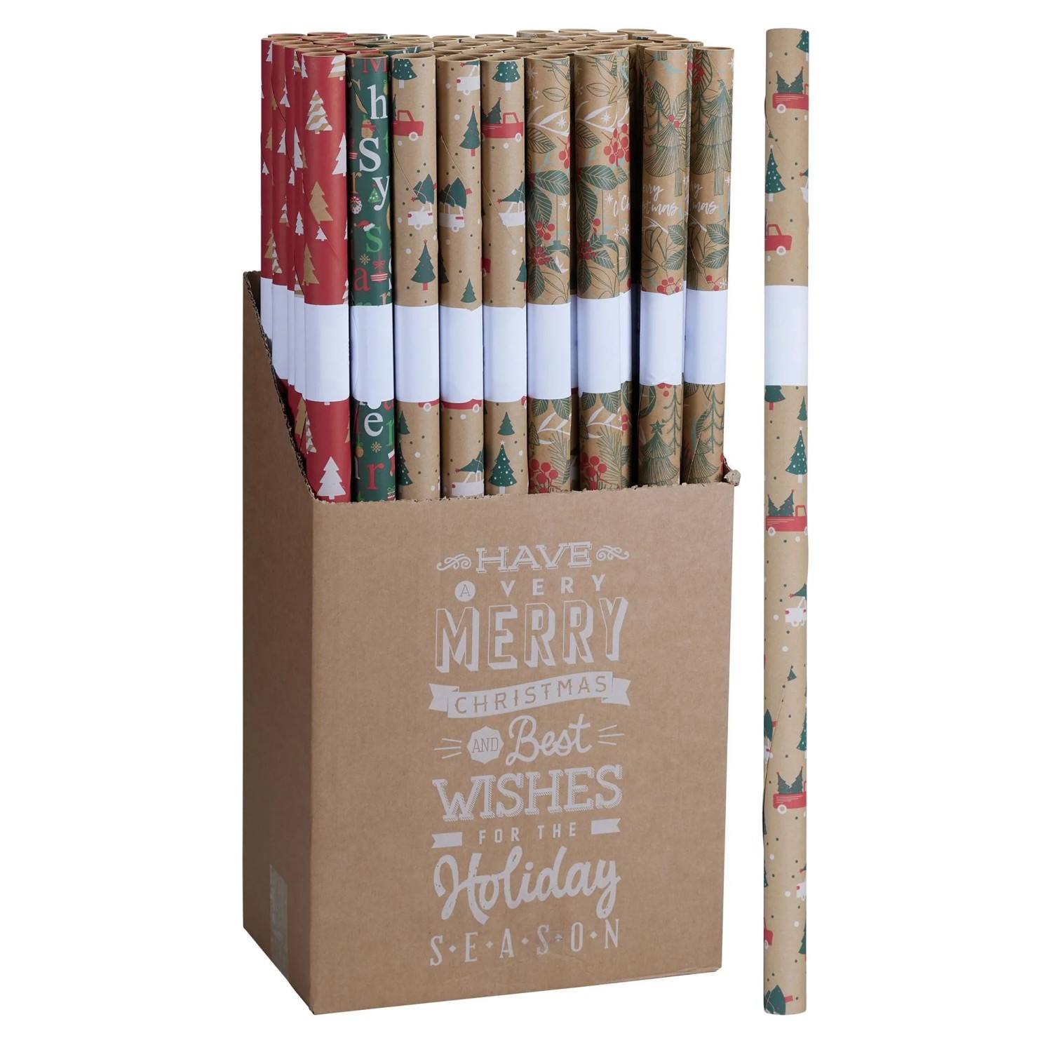 Packpapier 70 cm x 200 cm Bunt 6-fach Sortiert