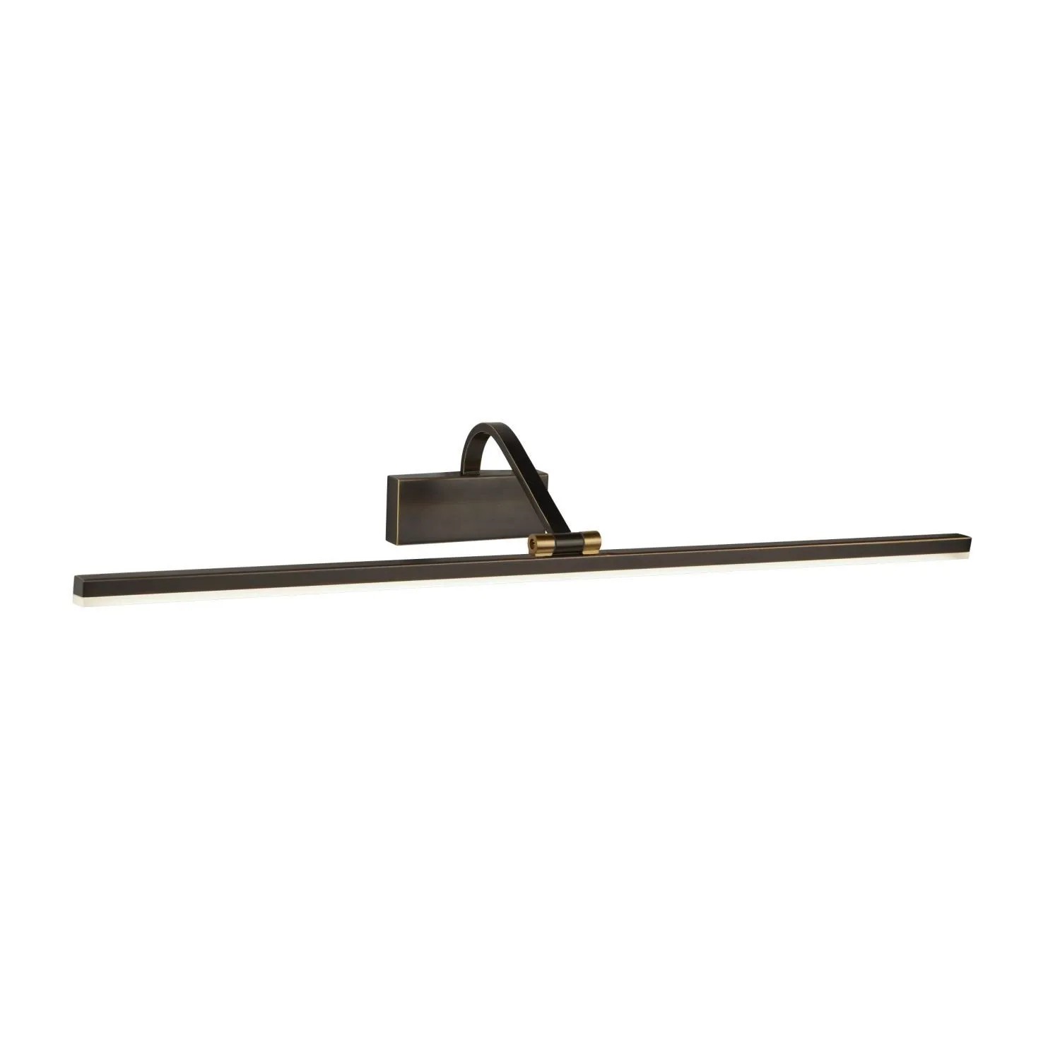 Licht-Erlebnisse LED Bilderlampe Metall 70 cm Breit In Schwarz-Gold Antik 3000 K