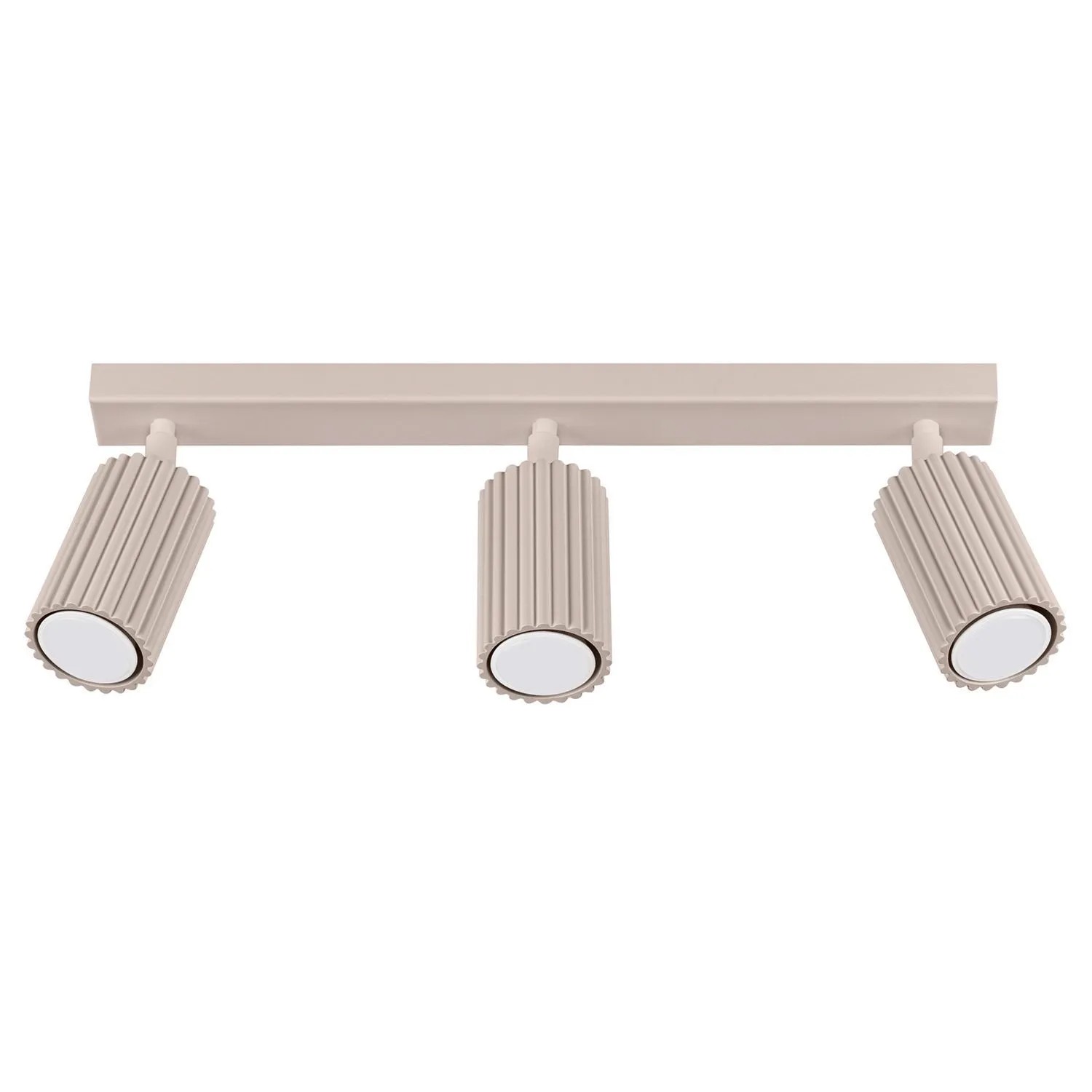 Licht-Erlebnisse Deckenstrahler 3-Flammig 45 CM Breit GU10 Taupe Aus Aluminium Modern