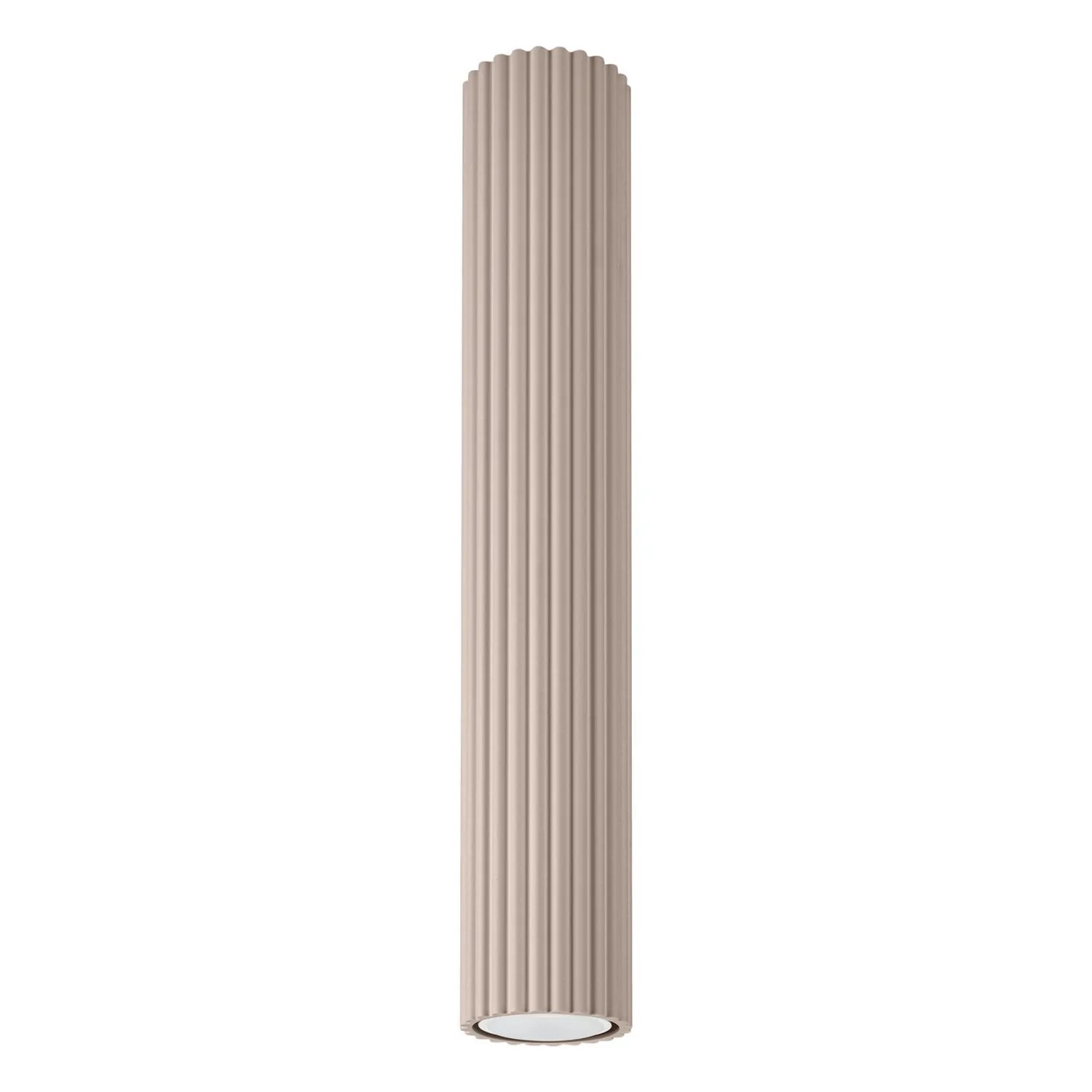Licht-Erlebnisse Deckenspot GU10 Ø 6,5 CM Rund 40 CM Hoch Aluminium In Taupe Modern