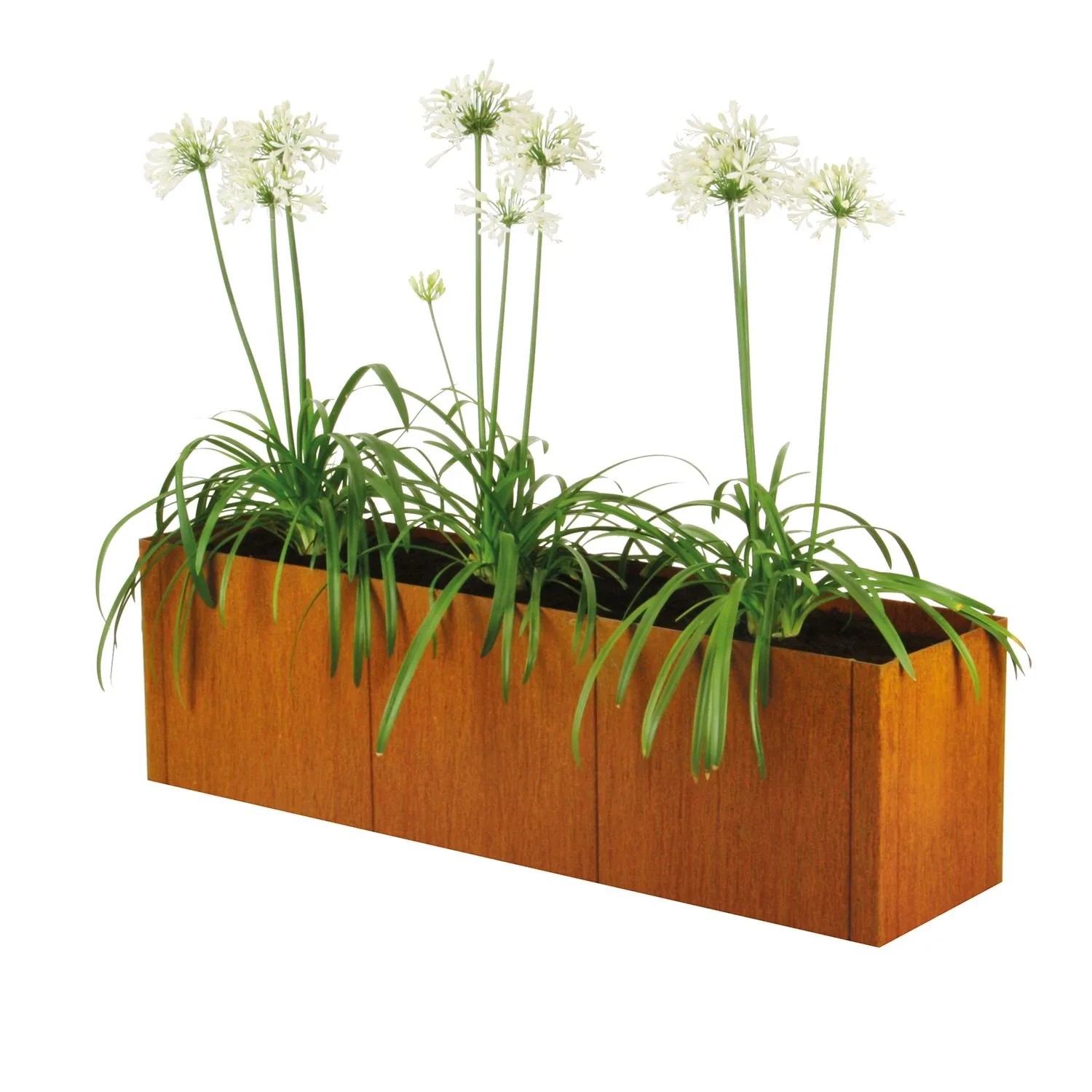 bellissa Hochbeet Bausatz PANNELLO 50 S, 116x44x50cm, Corten, modular