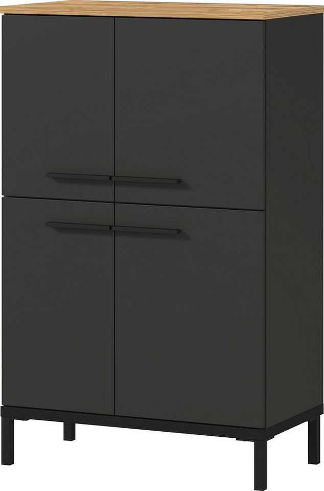 Germania Kommode GW-YONKERS 2643 Graphit Navarra-Eiche B60 cm H97 cm T34 cm Bild 5