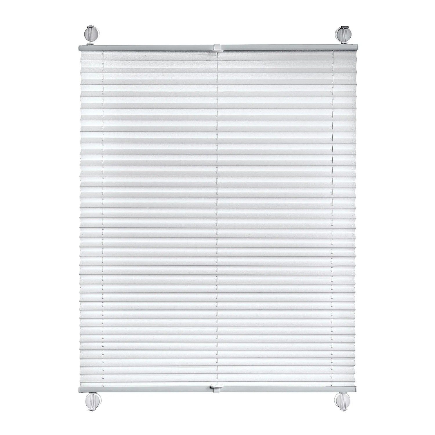 Gardinia Plissee Vacufix Thermo mit Saugnäpfen 100 cm x 130 cm Weiß