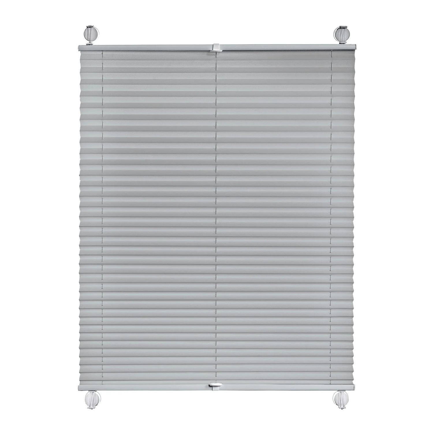 Gardinia Plissee Vacufix Tageslicht Grau 80 cm x 210 cm