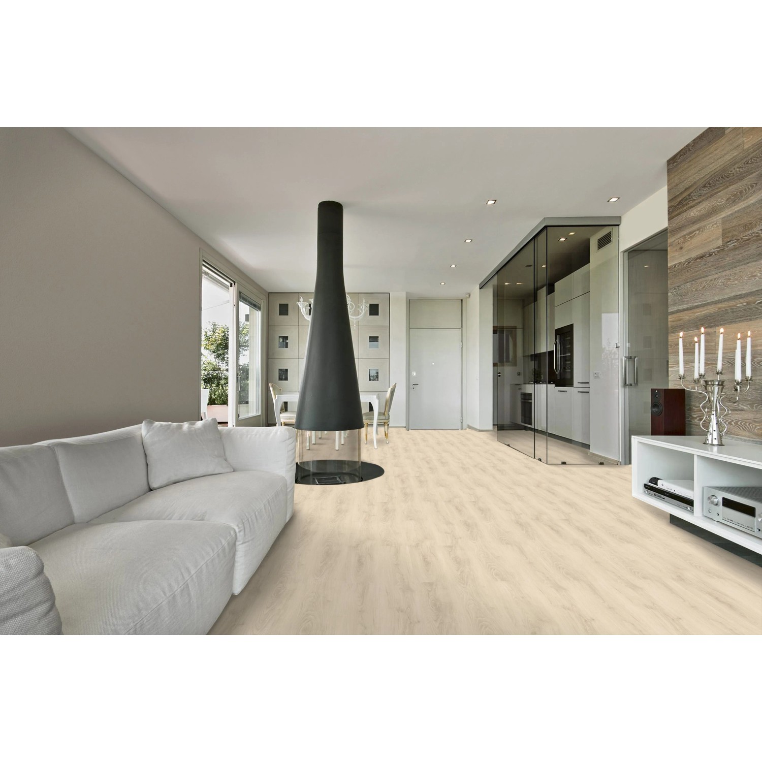Check Vinylboden Mellin Kastanie Landhausdiele 4,5 mm Klick