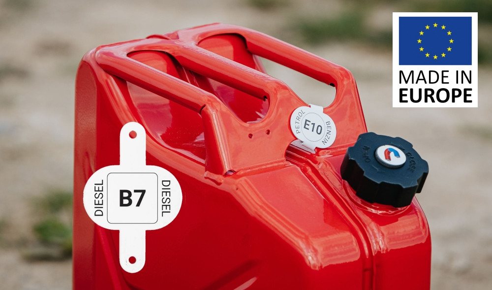 BW Clip für Kraftstoffkenneichnung für Kraftstoffkanister Metall Benzinkanister 1 Stück Diesel B7 Made in Europe Bild 5