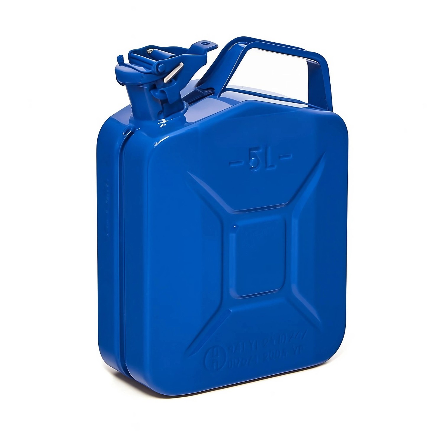 BW Kraftstoffkanister Metall Benzinkanister 5 Liter Blau RAL TÜV-geprüft und UN-Zulassung Made in Europe