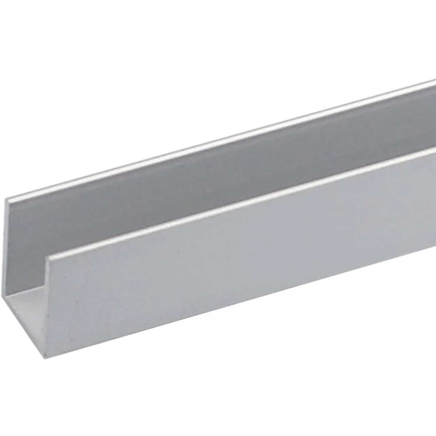 Arcansas U-Profil Aluminium 15 mm x 15 mm x 1.000 mm Silber