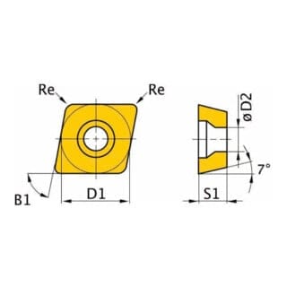 Optimum Ersatzwendeplatten ISO CCMT09T304 5 Stück