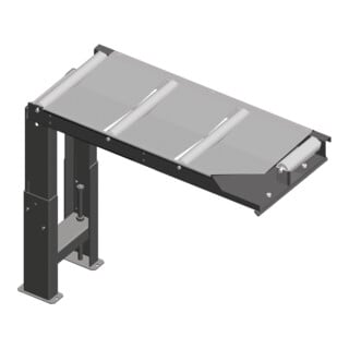 metallkraft Verbindungsrollenbahn 390 mm Zufuhrseite für 60°-Schnitte