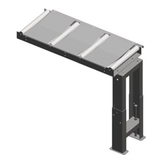 metallkraft Rollenbahn 1000 x 390 mm 350 kg/m