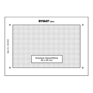 schweisskraft Langzeitschablone DIN A7 Nutzfläche 85 x 54 mm ungerahmt