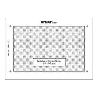schweisskraft Langzeitschablone DIN A7 Nutzfläche 85 x 54 mm ungerahmt