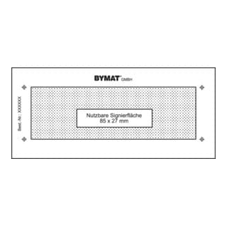 schweisskraft Langzeitschablone 1/2 DIN A7 85 x 27 mm ungerahmt