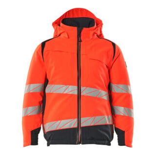 MASCOT Winterjacke Kinder CLIMASCOT® Futter Größe 164 Hi-vis rot/schwarzblau