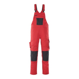 MASCOT® Latzhose Leipzig rot/schwarz Gr. 90C58
