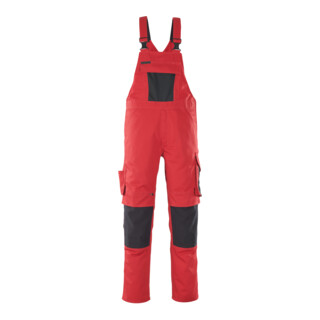 MASCOT® Latzhose Leipzig 76C46 rot/schwarz