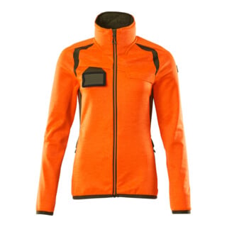 Mascot Fleecepullover Microfleecejacke Damen XL hi-vis orange/moosgrün