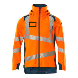 Mascot Hard Shell Jacke 4XL hi-vis orange/dunkelpetroleum leicht gefüttert