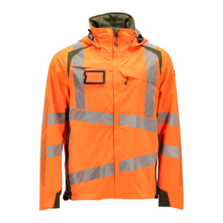 Mascot Hard Shell Jacke 2XL hi-vis orange/moosgrün leicht gefüttert