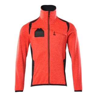 Mascot Fleecepullover Microfleecejacke Größe L Hi-vis rot/schwarzblau
