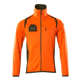 Mascot Fleecepullover Microfleecejacke 2XL hi-vis orange/moosgrün