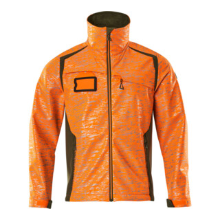 Mascot Soft Shell Jacke 2XL hi-vis orange/moosgrün Reflexeffekte
