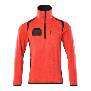 Mascot Fleecepullover Microfleecejacke 4XL Hi-vis rot/schwarzblau
