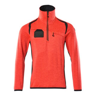 Mascot Fleecepullover Microfleecejacke 3XL Hi-vis rot/schwarzblau
