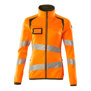 Mascot Fleecepullover Microfleecejacke Multisafe Damen hi-vis orange/moosgrün S