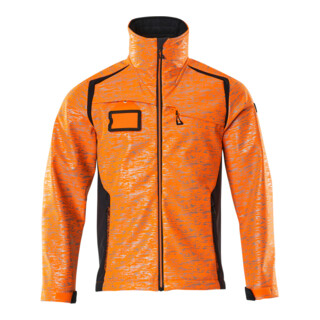 Mascot Soft Shell Jacke XL hi-vis orange/schwarzblau mit Reflexeffekten