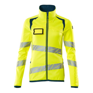 Mascot Fleecepullover Microfleecejacke Multisafe Damen 2XL hi-vis gelb/dunkelpetroleum