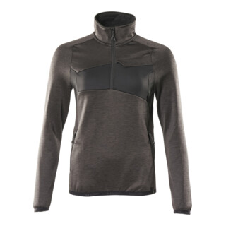 Mascot Fleecepullover Damen Microfleecejacke kurz Zipper L dunkelanthrazit/schwarz