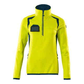 Mascot Fleecepullover Microfleecejacke Damen 5XL hi-vis gelb/dunkelpetroleum