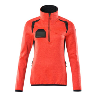 Mascot Fleecepullover Damen Microfleecejacke XS Hi-vis rot/schwarzblau