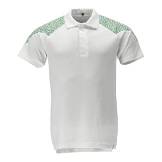 Mascot Polo-Shirt Kurzarm 5XL weiss/grasgrün