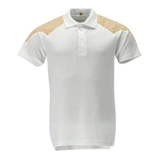 Mascot Polo-Shirt Kurzarm 5XL weiss/currygelb