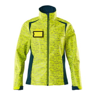 Mascot Soft Shell Jacke Damen S hi-vis gelb/dunkelpetroleum Reflexeffekte