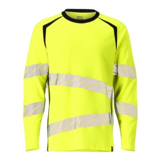 Mascot T-Shirt Langarm moderne Passform Größe S hi-vis gelb/schwarz
