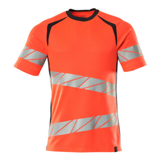 Mascot T-Shirt ONE moderne Passform XL Hi-vis rot/schwarzblau