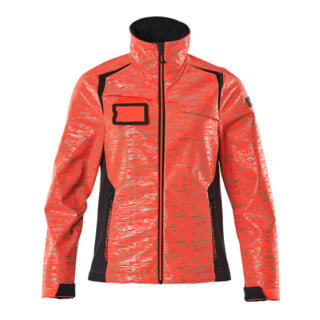 Mascot Soft Shell Jacke Reflexeffekte Damen Größe M Hi-vis rot/schwarzblau