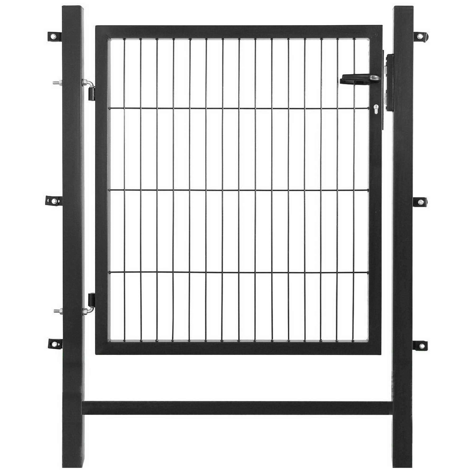 Arvotec Gartentor 'Easy' anthrazit 100 x 80 cm, mit Pfostenrahmen