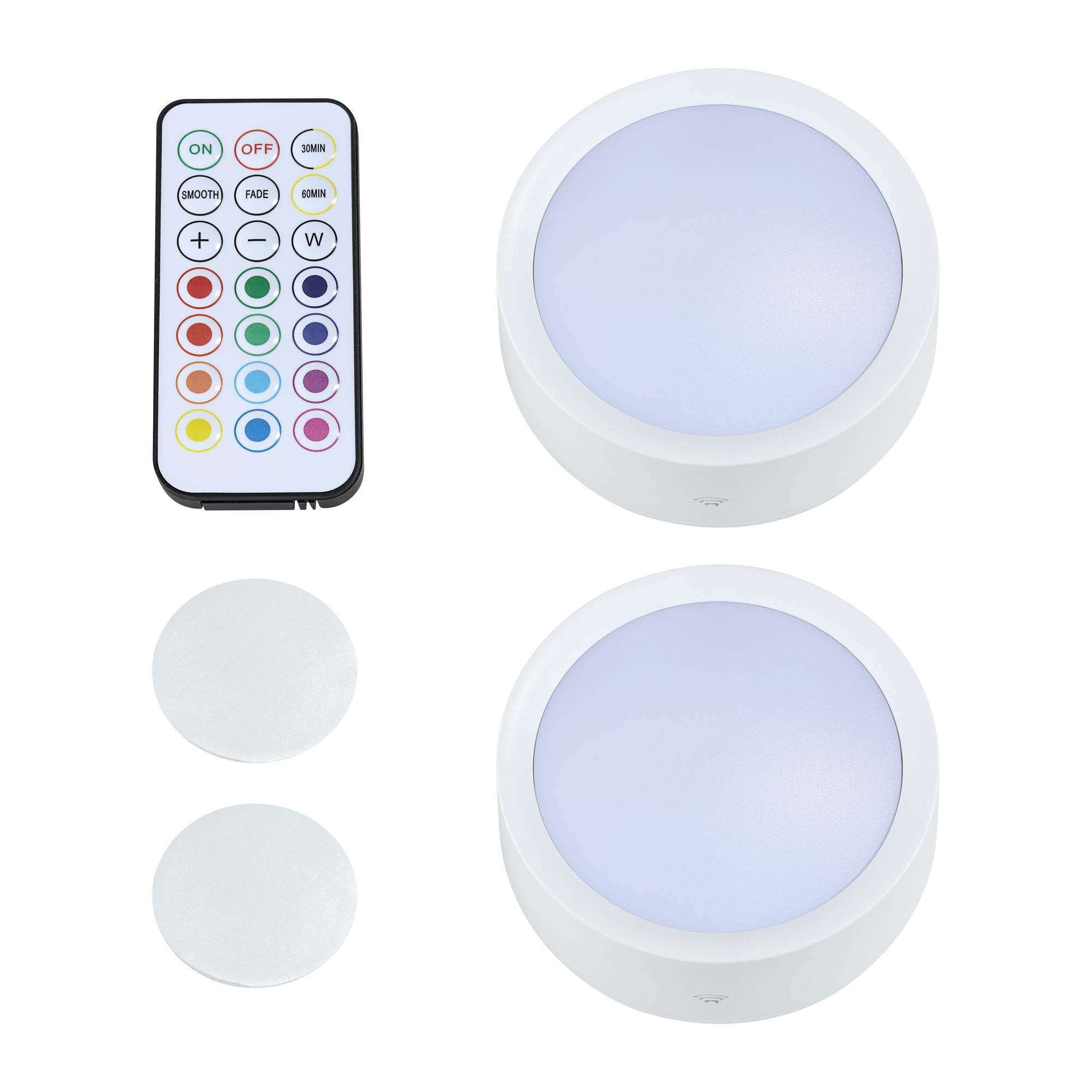 toom LED-Schrankleuchte dimmbar Farbwechsler Ø 8,5 x 3 cm 2 Stück Bild 2