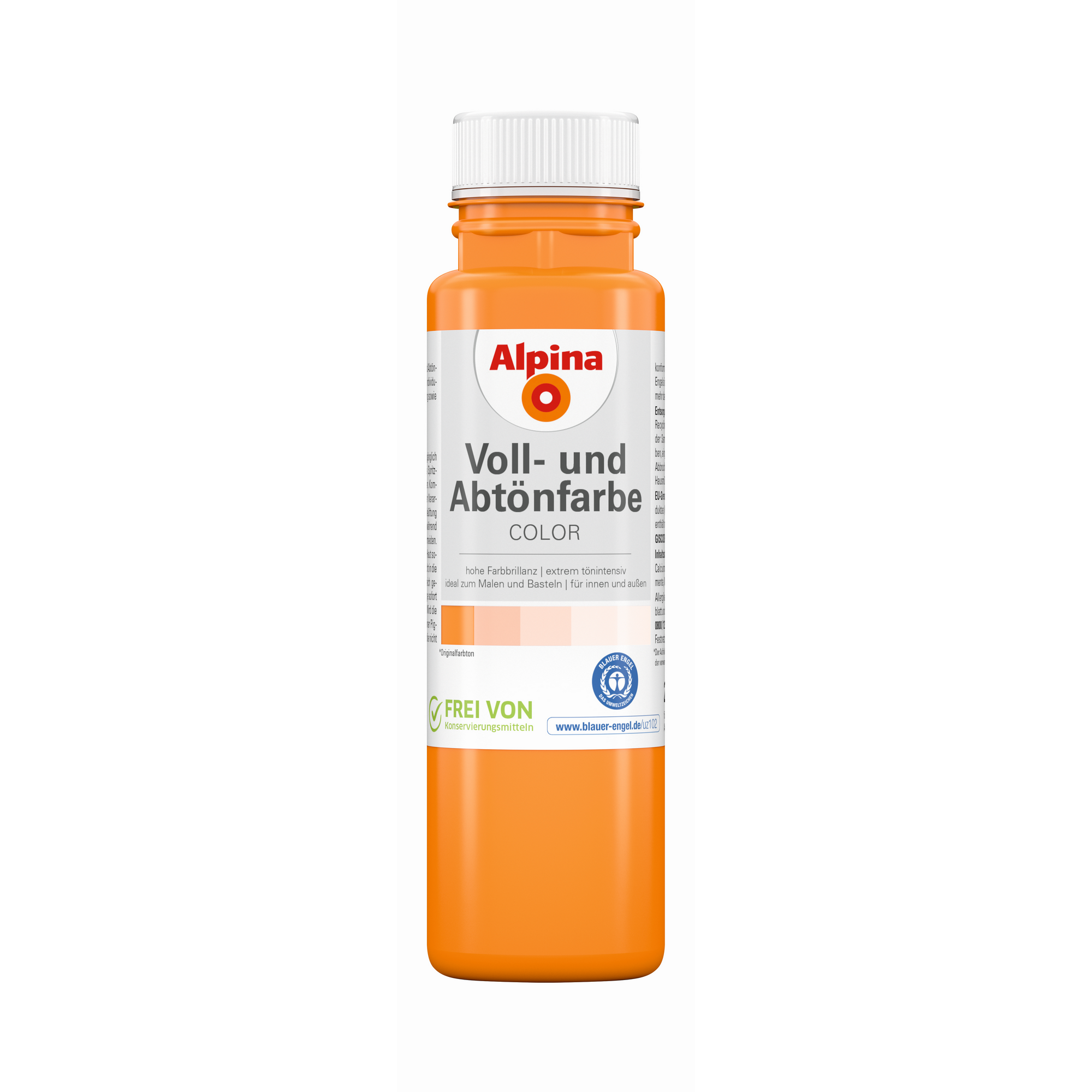Alpina Voll- und Abtönfarbe 'Fresh Orange' orange 250 ml