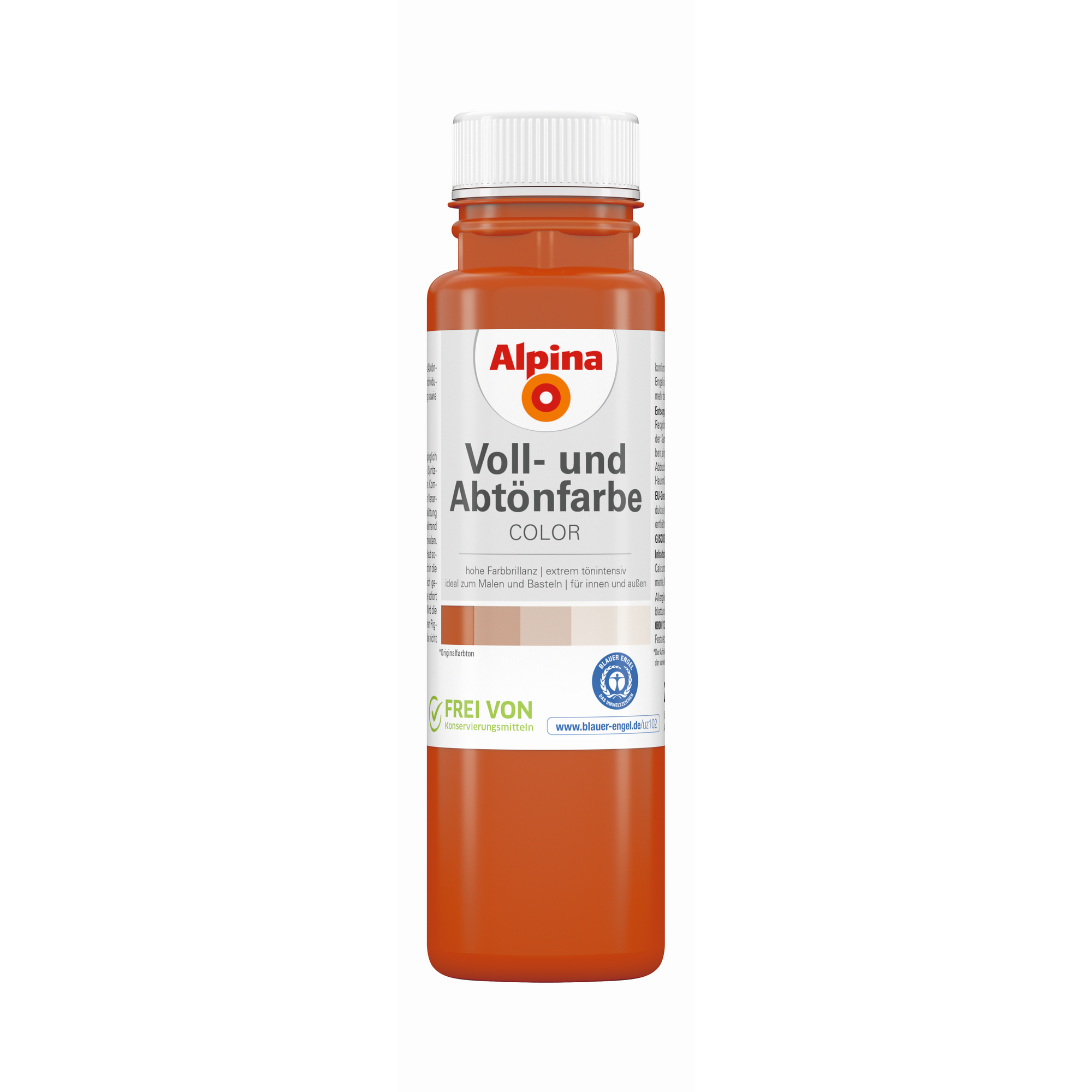 Alpina Voll- und Abtönfarbe 'Italian Red' rot 250 ml