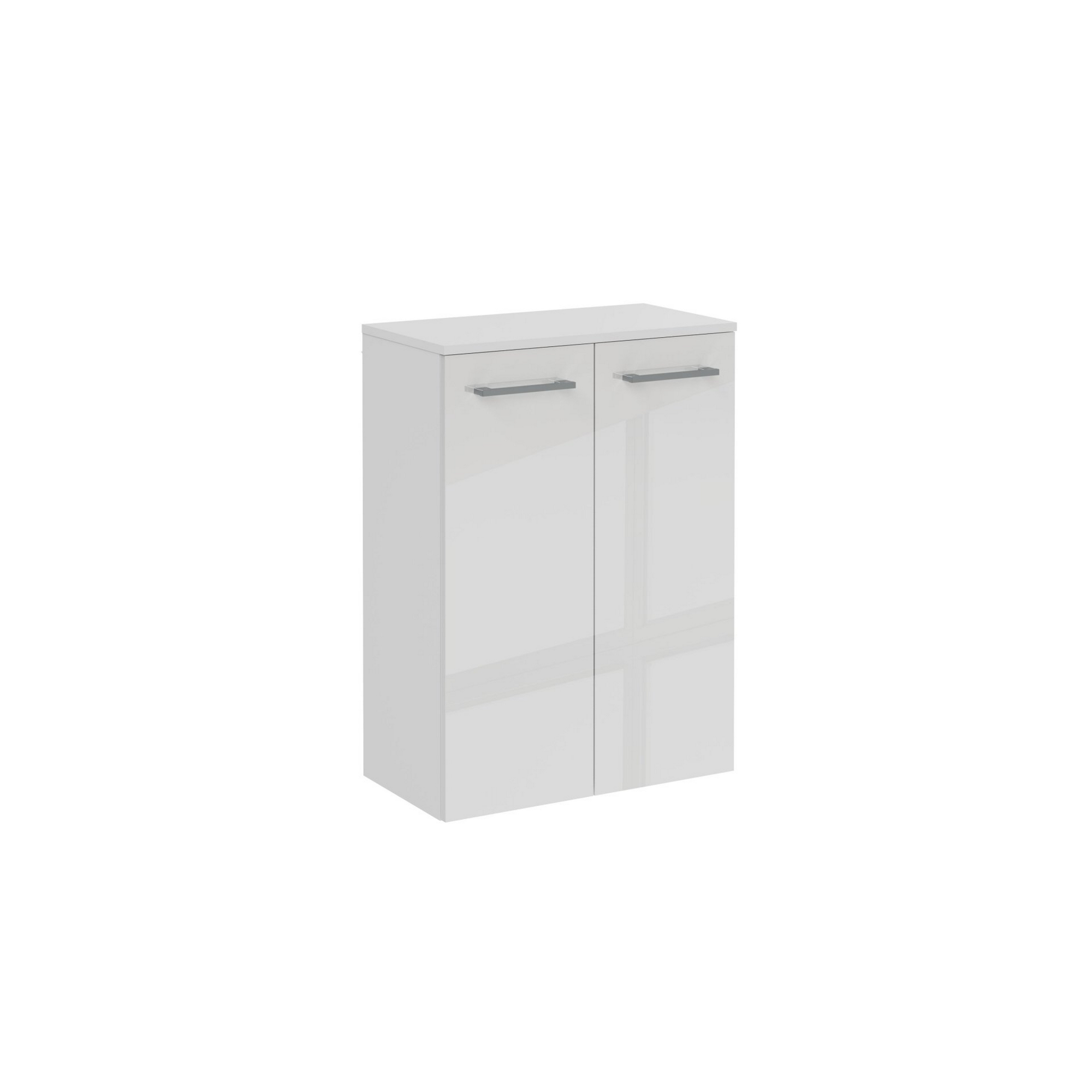 Fackelmann Midischrank 'B.Round' weiß glänzend 60,2 x 82,6 x 32 cm