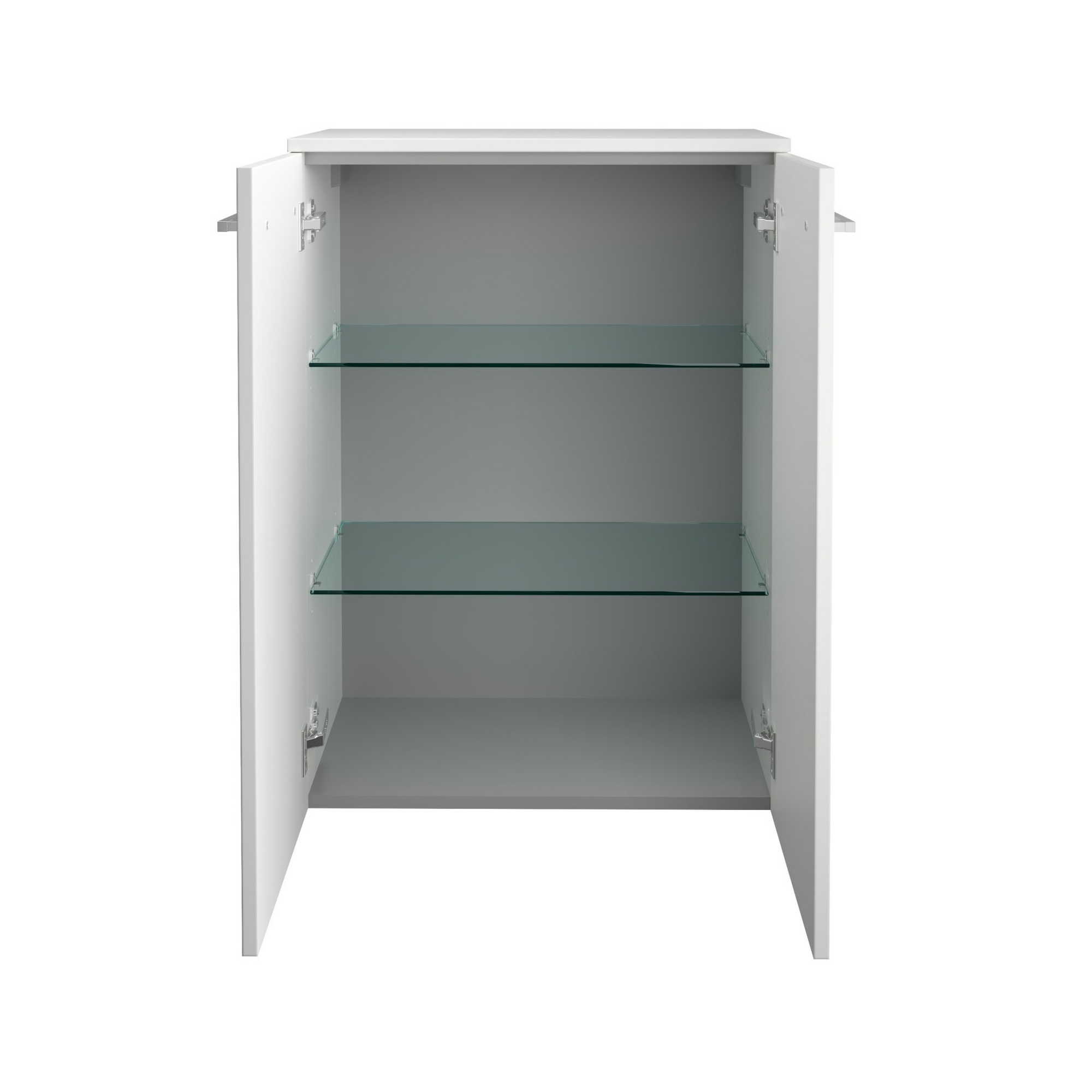 Fackelmann Midischrank 'B.Round' weiß glänzend 60,2 x 82,6 x 32 cm Bild 2