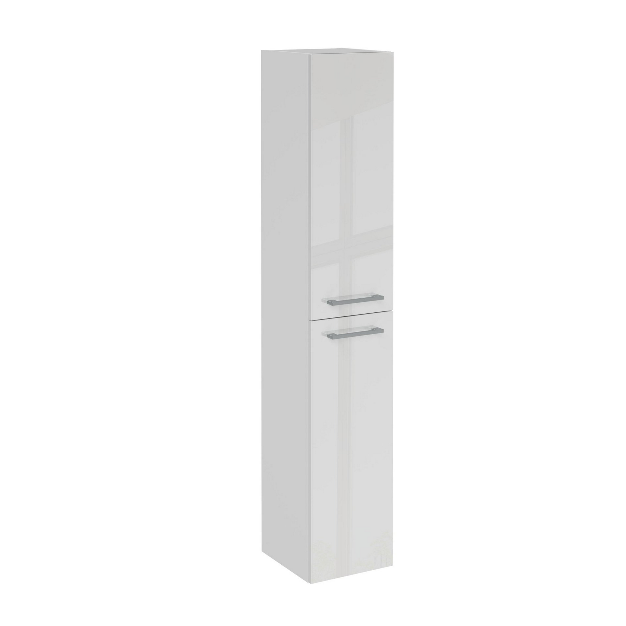 Fackelmann Hochschrank 'B.Round' weiß glänzend 30 x 162 x 31,8 cm