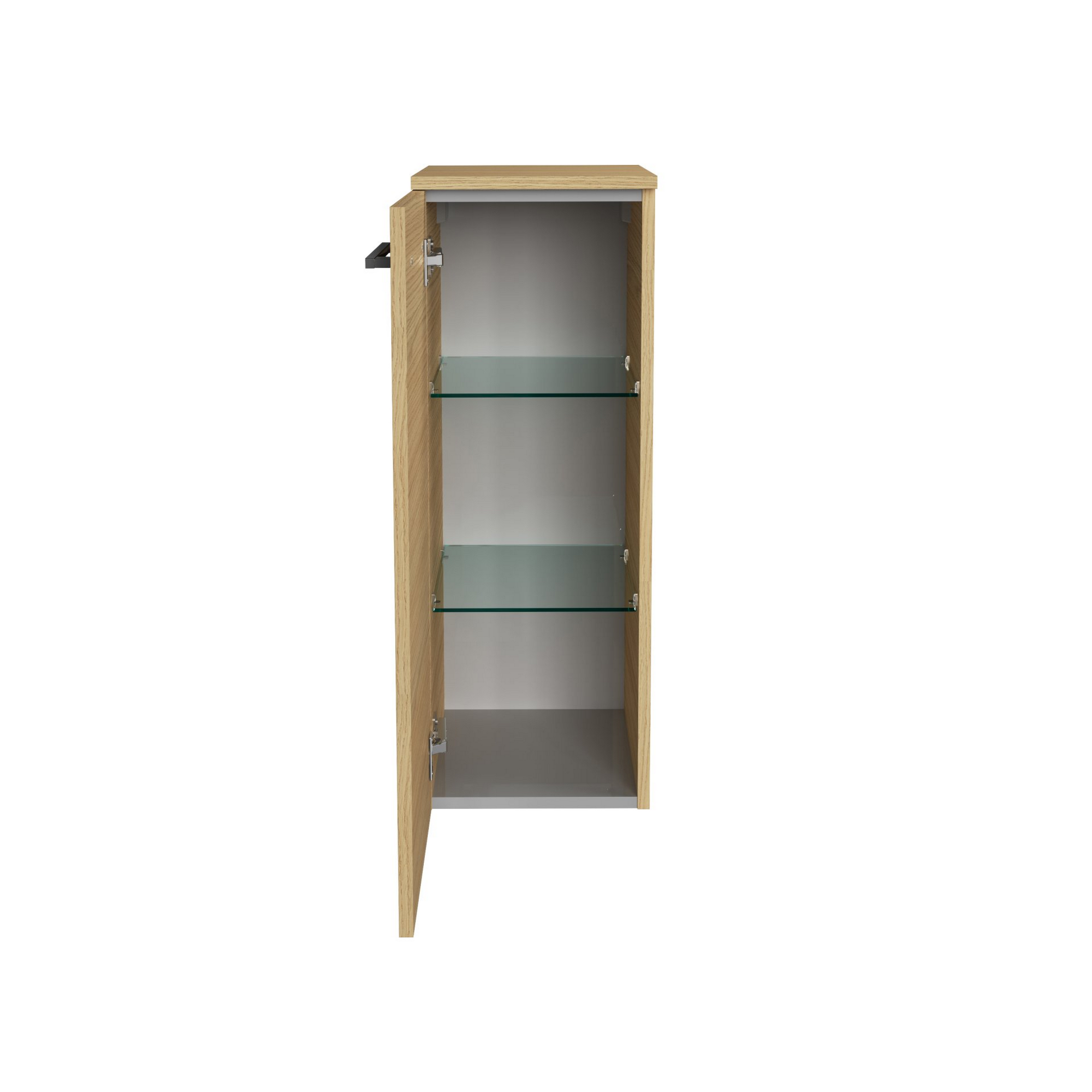 Fackelmann Midischrank 'B.Round' Sandeiche matt 30,2 x 82,6 x 32 cm Bild 2